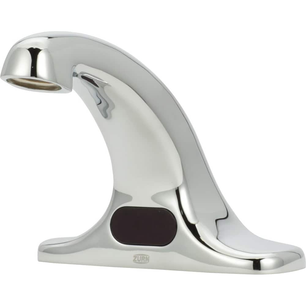 Zurn - Electronic & Sensor Faucets; Type: Sensor ; Style: Manual mixing valve ; Type of Power: Battery ; Spout Type: Standard ; Mounting Centers: 3 (Inch); Finish/Coating: Polished Chrome - Exact Tooling