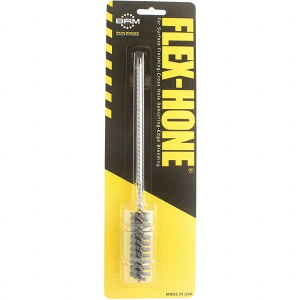 Brush Research Mfg. - 18mm Bore Diam, 320 Grit, Boron Carbide Flexible Hone - Medium, 2-1/2" OAL - Exact Tooling