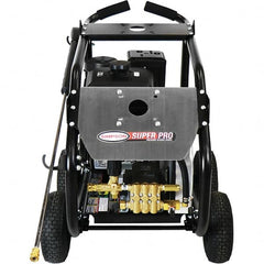 Simpson - Gas, 12 hp, 4,400 psi, 4 GPM, Cold Water Pressure Washer - AAA Triplex, 50' x 3/8" Hose - Exact Tooling