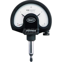 Mahr - Dial Comparator Gages; Dial Graduation (Decimal Inch): 0.000020 ; Dial Graduation (mm): 0.0005 ; Accuracy (micro m): 1 (Ge); 1.2 (Gges); 0.7 (Gt) ; Accuracy (Decimal Inch): 0.00002 (Ge); 0.00003 (Gges); 0.000014 (Gt) ; Maximum Measurement (Decimal - Exact Tooling