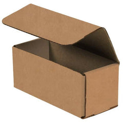 Made in USA - Pack of (50), 2" Wide x 6" Long x 2" High Corrugated Shipping Boxes - Exact Tooling