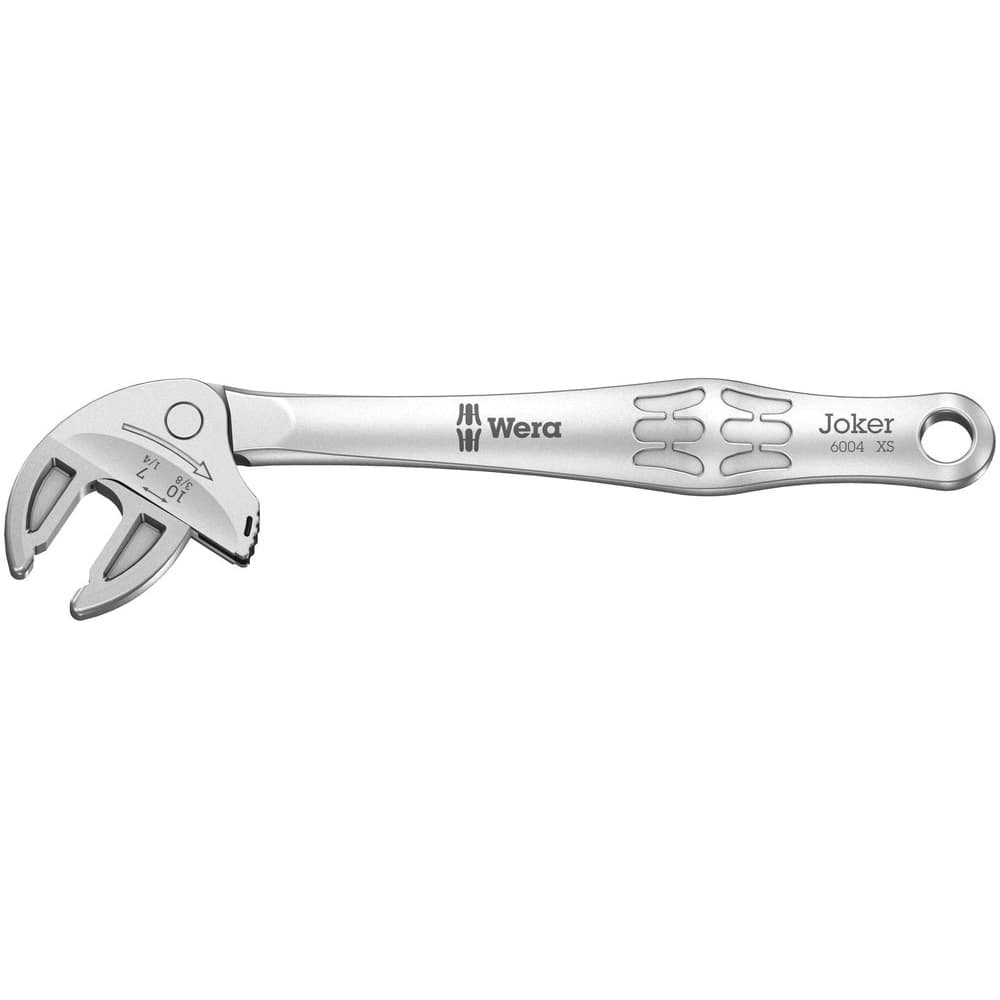 Wera - Spanner Wrenches & Sets; Tool Type: Adjustable Ratcheting Wrench ; Minimum Capacity (mm): 7 ; Minimum Capacity (Inch): 1/4 ; Maximum Capacity (mm): 10.000 ; Maximum Capacity (Inch): 3/8 ; Overall Length (Inch): 5.51 - Exact Tooling