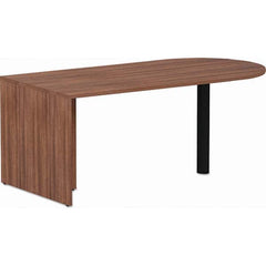 ALERA - Office Desks Type: D-Top Desk Color: Modern Walnut - Exact Tooling