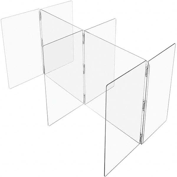 USA Sealing - 48" x 96" Self-Supporting Partition & Panel System-Social Distancing Barrier - Exact Tooling