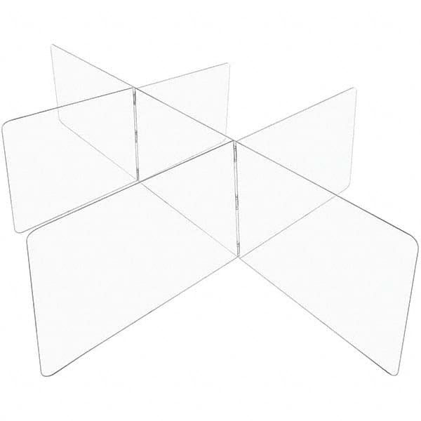 USA Sealing - 48" x 96" Self-Supporting Partition & Panel System-Social Distancing Barrier - Exact Tooling