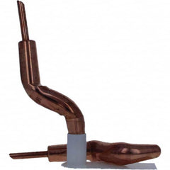 Tuffaloy - Spot Welder Tips For Use With: 4RW Electrode Holder Type: Double Bend Tip A Nose (Pointed) - Exact Tooling