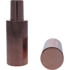 Tuffaloy - Spot Welder Tips For Use With: 5RW Electrode Holder Type: Backup Electrode Round Face - Exact Tooling