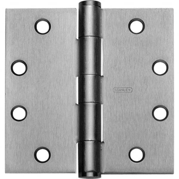 Stanley - 4" Long x 4" Wide Grade 1 Bronze Full Mortise Commercial Hinge - Exact Tooling