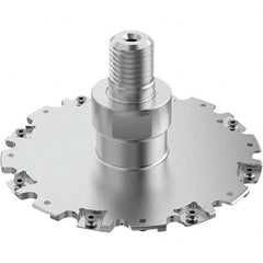 Seco - Combimaster Connection, 4mm Cutting Width, 45.2mm Depth of Cut, 125mm Cutter Diam, 16 Tooth Indexable Slotting Cutter - Exact Tooling