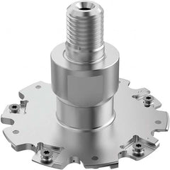 Seco - Combimaster Connection, 5/32" Cutting Width, 0.9567" Depth of Cut, 3" Cutter Diam, 10 Tooth Indexable Slotting Cutter - Exact Tooling