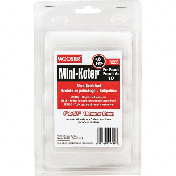 Wooster Brush - Paint Roller Covers Type: Mini Roller Nap Size (Inch): 3/8 - Exact Tooling