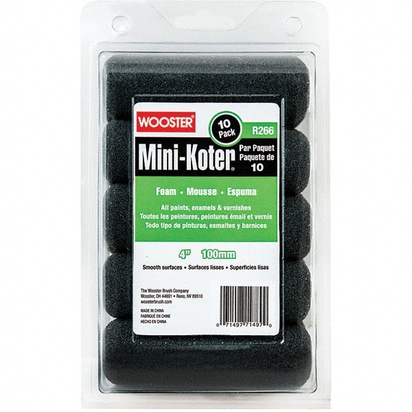 Wooster Brush - Paint Roller Covers Type: Mini Roller Nap Size (Inch): 0 - Exact Tooling