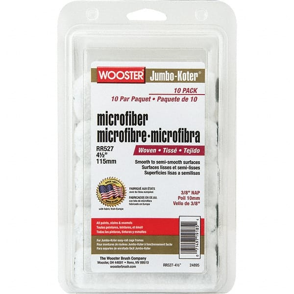 Wooster Brush - Paint Roller Covers Type: Mini Roller Nap Size (Inch): 0 - Exact Tooling