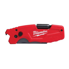 Milwaukee Tool - Utility Knives, Snap Blades & Box Cutters; Type: Folding Utility Knife ; Blade Type: Utility ; Number of Blades Included: 1 ; Number of Blades: 1 ; Handle Material: Plastic ; Color: Red - Exact Tooling