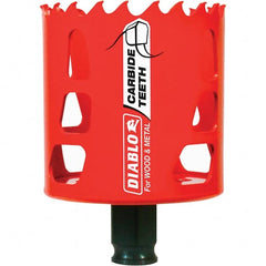 Freud - 2-1/2" Diam, 2-3/8" Cutting Depth, Hole Saw - Carbide-Tipped Saw, Toothed Edge - Exact Tooling