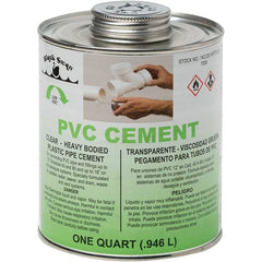 Black Swan - 1 Qt Heavy Duty Cement - Clear, Use with PVC - Exact Tooling