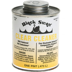 Black Swan - 1 Pt All-Purpose Cleaner - Clear, Use with ABS, PVC & CPVC up to 6" Diam - Exact Tooling