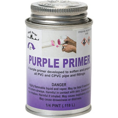 Black Swan - 1/4 Pt All Purpose Primer/Cleaner - Purple, Use with PVC & CPVC - Exact Tooling