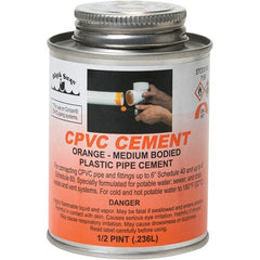 Black Swan - 1/2 Pt Medium Bodied Cement - Orange, Use with CPVC - Exact Tooling