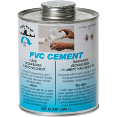 Black Swan - 1 Qt Medium Bodied Cement - Clear, Use with PVC - Exact Tooling