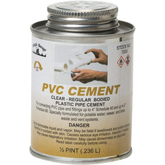 Black Swan - 1/2 Pt Regular Bodied Cement - Clear, Use with PVC - Exact Tooling