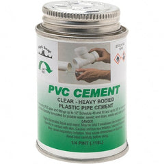 Black Swan - 1/4 Pt Heavy Duty Cement - Clear, Use with PVC - Exact Tooling