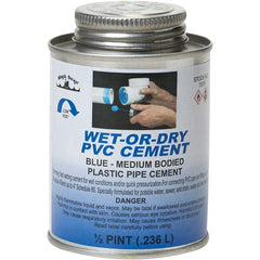 Black Swan - 1/2 Pt Medium Bodied Cement - Blue, Use with PVC - Exact Tooling