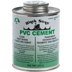 Black Swan - 1 Pt Heavy Duty Cement - Clear, Use with PVC - Exact Tooling