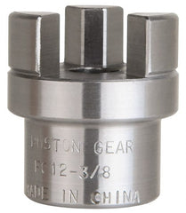 Boston Gear - 3/8" Max Bore Diam, FC12 Coupling Size, Flexible Half Coupling - 1-1/4" OD, 2.32" OAL, Steel - Exact Tooling