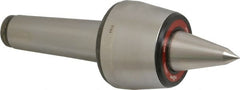 Rohm - MT5 Taper Shank, 3.543" Head Diam 1,200 Lb Capacity Live Center - 3,000 Max RPM, 2.764" Head Length, 1.5748" Point Diam, 2.559" Point Len, 2,640 Lb Max Workpc, 10.478" OAL, Long Point - Exact Tooling