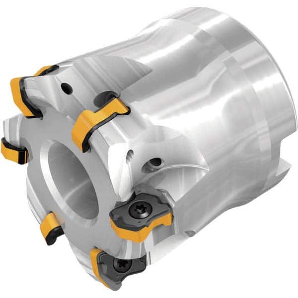 Iscar - Indexable High-Feed Face Mills; Cutting Diameter (mm): 40.00 ; Maximum Depth of Cut (mm): 0.80 ; Arbor Hole Diameter (mm): 16.00 ; Overall Height (mm): 40.00 ; Series: FFX4 ; Cutter Style: FFX4 - Exact Tooling
