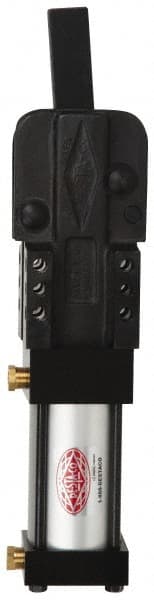 De-Sta-Co - 5,000 Lb Inner Hold Capacity, Vert Mount, Air Power Hold-Down Toggle Clamp - 3/8 NPT Port, 307.85mm Height Under Bar - Exact Tooling