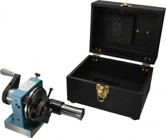 Harig - 5C Compatible, 24 Increment, Horizontal Combination V-Block & Collet Indexer - 3" High Center, 1" Max Collet Capacity, 4" Wide x 3-1/2" Deep Base, 5-5/8" Overall Height, Manual & Motorized Operation - Exact Tooling