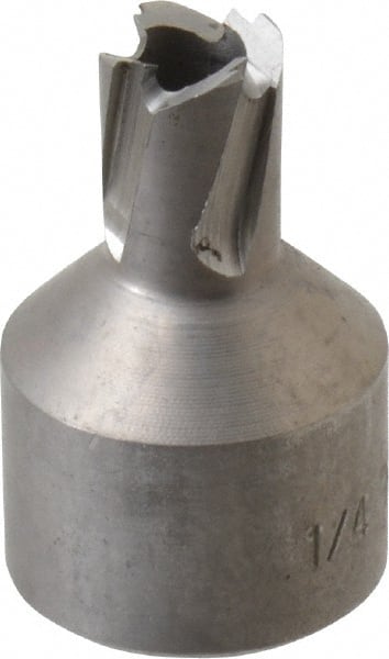 Hougen - 1/4" Diam x 1/4" Deep High Speed Steel Annular Cutter - Exact Tooling