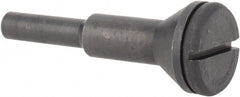 Value Collection - 1/4" Hole, Screw Lock Wheel & Disc Mandrel - 2" OAL, 1/4" Max Wheel Width, 1/4" Shank Diam - Exact Tooling
