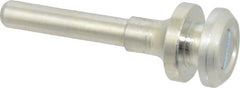 Value Collection - 3/8" Hole, Wheel Mandrel - 2-1/8" OAL, 3/8" Max Wheel Width, 1/4" Shank Diam - Exact Tooling