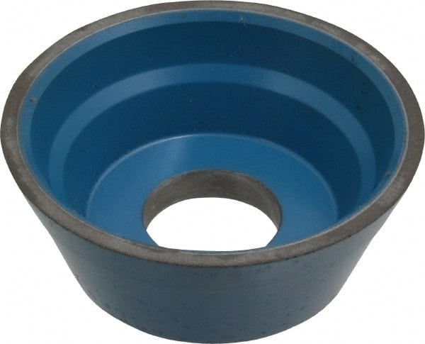 Norton - 3-3/4" Diam, 1-1/4" Hole Size, 1-1/2" Overall Thickness, 120 Grit, Type 11 Tool & Cutter Grinding Wheel - Fine Grade, Diamond, R Hardness, Resinoid Bond - Exact Tooling