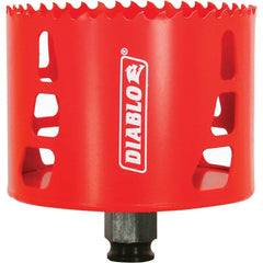 Freud - 3-1/2" Diam, 2-3/8" Cutting Depth, Hole Saw - Bi-Metal Saw, Toothed Edge - Exact Tooling