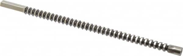 Dumont Minute Man - 9/16" Hex, 9/16" Pilot Hole Diam, 1/2 to 1-5/8" Length of Cut, Hexagon Broach - 0.648 to 0.65" Across Corners, 13-3/4" OAL, 4,800 Lb Pressure for Max Length of Cut, 5/16" Pitch, High Speed Steel - Exact Tooling