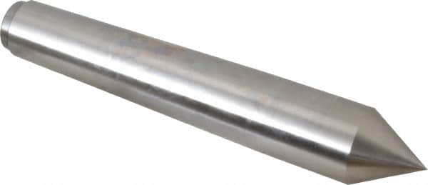 Riten - 1-1/2" Head Diam, Hardened Tool Steel Standard Point Solid Dead Center - Jarno 12 Taper, 1-1/2" Point Diam, 2-1/4" Point Length, 9" OAL - Exact Tooling