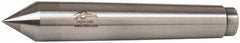Riten - 0.72" Head Diam, Carbide-Tipped Steel Standard Point Half Dead Center - B&S 7 Brown & Sharpe Taper, 0.72" Point Diam, 1-1/8" Point Length, 4-3/8" OAL - Exact Tooling