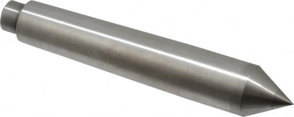 Riten - 0.599" Head Diam, Carbide-Tipped Steel Standard Point Solid Dead Center - B&S 6 Brown & Sharpe Taper, 0.599" Point Diam, 15/16" Point Length, 3-5/8" OAL - Exact Tooling