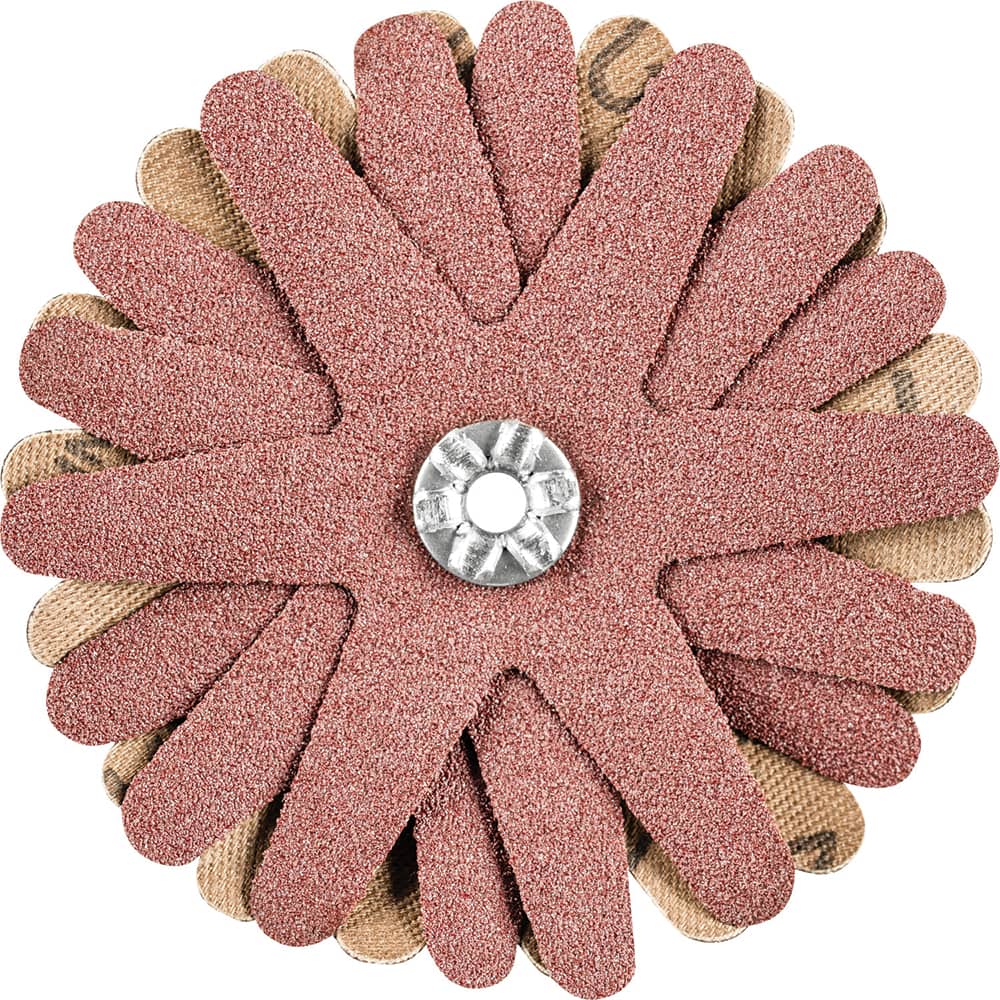 PFERD - Sanding Stars; Abrasive Type: Coated ; Abrasive Material: Aluminum Oxide ; Star Diameter (Inch): 2-3/4 ; Grit: 120 ; Grade: Fine ; Connector Type: Arbor - Exact Tooling
