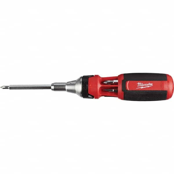 Milwaukee Tool - Screwdriver Bit Sets Type: Multi-Bit Screwdriver; Mulit-Purpose Tool Drive Size: 1/4 (Inch) - Exact Tooling