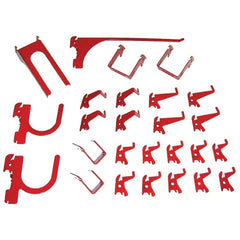 Wall Control - Pegboard Hook Sets For Use With: Any Wall Control Broad & Industrial Pegboard Contents: (26) Assorted Slotted Pegboard Hooks & Brackets - Exact Tooling