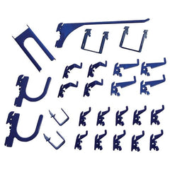 Wall Control - Pegboard Hook Sets For Use With: Any Wall Control Broad & Industrial Pegboard Contents: (26) Assorted Slotted Pegboard Hooks & Brackets - Exact Tooling