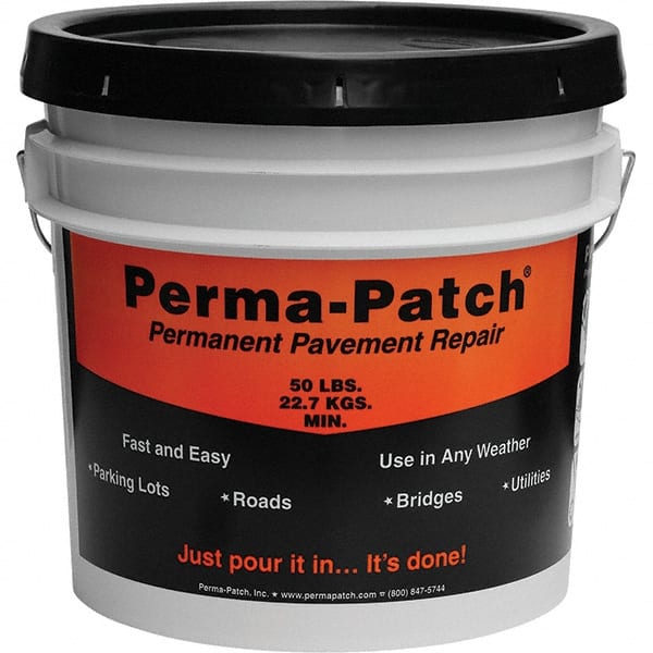 Perma-Patch - Drywall & Hard Surface Compounds Type: Permanent Asphalt Patch Material Color: Black - Exact Tooling