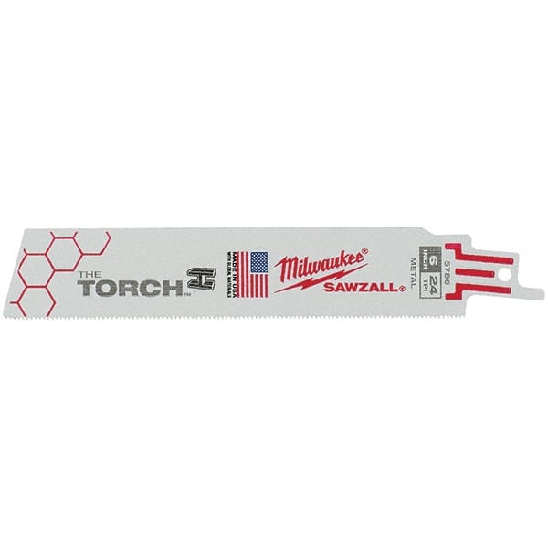 Milwaukee Tool - Reciprocating Saw Blades Blade Material: Bi-Metal Blade Length (Inch): 6 - Exact Tooling