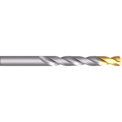 C HSS Drill - 4xD - ANSI - Bright/TiN - 118 Degree Split Point E-code # A012C