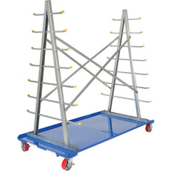 A-Frame Cart With Storage Rack 36-3/4 W × 72 L - Exact Tooling